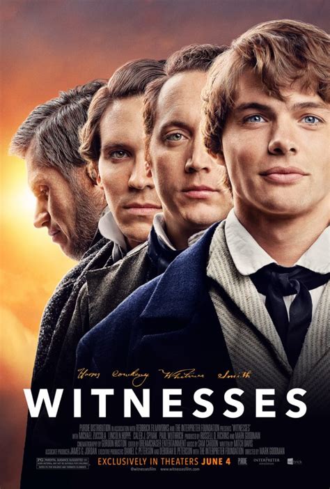 This series of mini-films is being released each Saturday at 7pm MDT. . Witnesses lds movie